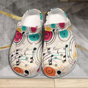 Music Notes Forever- All-Over Print Unisex Crocs Inspired Clogs
