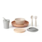 Miniware Little Foodie Set with Cereal Bowl, Sandwich Plate, My First Cutlery Set