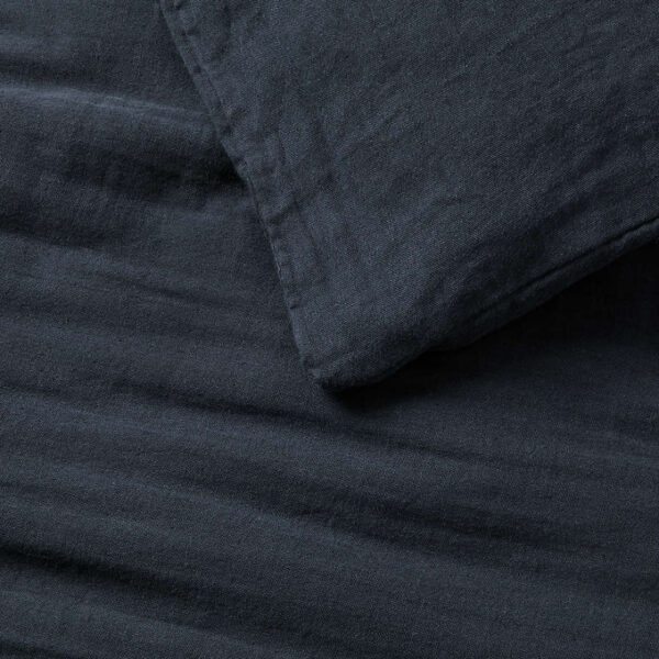 Supersoft Midnight Navy Blue Organic Cotton Toddler Duvet Cover