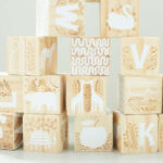 Etched Wooden Baby Blocks