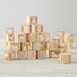 Etched Wooden Baby Blocks