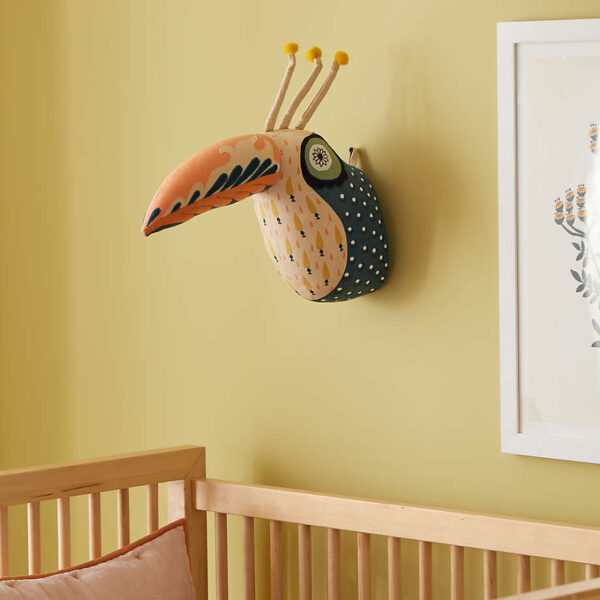 Curious Toucan Animal Head Wall Decor