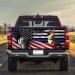 German Shepherd The Thin Blue Line America Truck Tailgate Decal Sticker Wrap Tailgate Wrap Decals For Trucks - Zarden