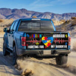 A Heart Of Autism Warrico truck Tailgate Decal Sticker Wrap - Zarden