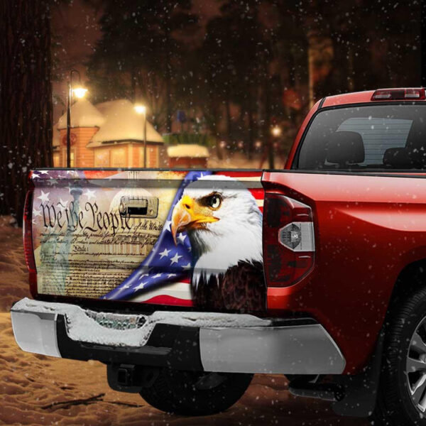 American Eagle Patrico truck Tailgate Decal Sticker Wrap We The People - Zarden