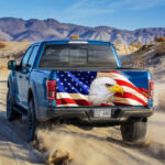 American Eagle truck Tailgate Decal Sticker Wrap - Zarden