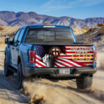 American truck Tailgate Decal Sticker Wrap One Nation Under God - Zarden