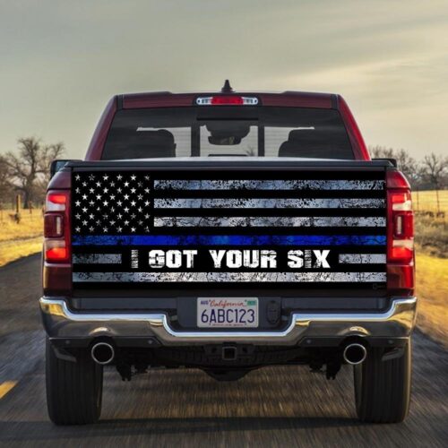 The Blue Thin Line I Got Your Struck Tailgate Decal Sticker Wrap Tailgate Wrap Decals For Trucks - Zarden