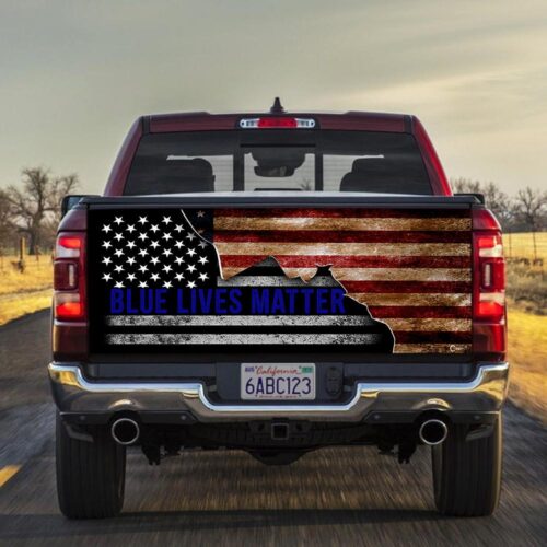 Blue Lives Matttruck Tailgate Decal Sticker Wrap Tailgate Wrap Decals For Trucks - Zarden