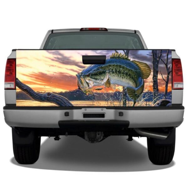 Bass Jumping Tailgate Wrap Tailgate Sticker Wrap Decals For Trucks - Zarden