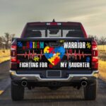 A Heart Of Autism Warrico truck Tailgate Decal Sticker Wrap Tailgate Wrap Decals For Trucks - Zarden