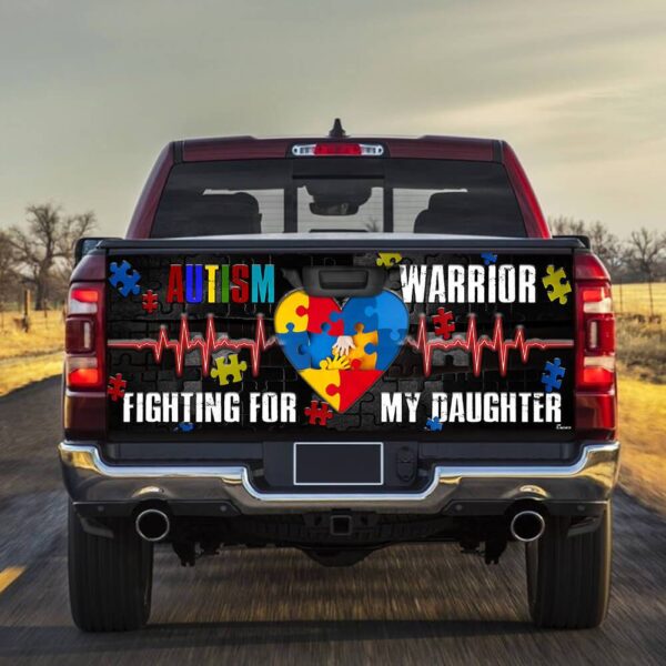 A Heart Of Autism Warrico truck Tailgate Decal Sticker Wrap Tailgate Wrap Decals For Trucks - Zarden