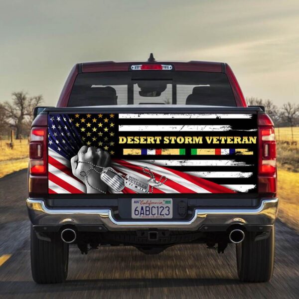 Desert Storm Veterans truck Tailgate Decal Sticker Wrap - Zarden